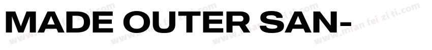 MADE OUTER SAN字体转换
